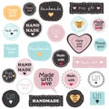 Big set of vector tags and badges with words and phrases Royalty Free Stock Photo