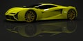 Big shiny sports car premium. Conceptual design. A