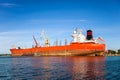 Big ship in a shipyard Royalty Free Stock Photo