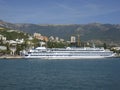 Big ship, town Yalta, Crimea, Black sea