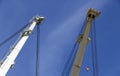 Big shipyard cranes Royalty Free Stock Photo