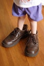 Big Shoes to Fill Royalty Free Stock Photo