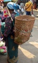 Big Shopping Basket Royalty Free Stock Photo