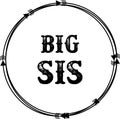 BIG SIS jpg image with svg vector cut file for cricut and silhouette