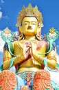 Big Sitting Buddha-Diskit Monastery,Ladakh,India Royalty Free Stock Photo