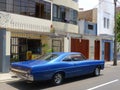 Big size blue color Ford XL coupe in Miraflores, Lima