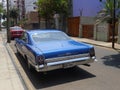 Big size blue color Ford XL coupe in Miraflores, Lima