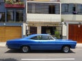 Big size blue color Ford XL coupe in Miraflores, Lima