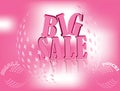 Pink Big Sale banner for business