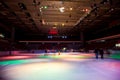 Big skating rink with multi-coloured illumination