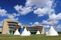 First Nations University with Circle of Tipis in Regina, Saskatchewan