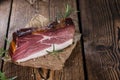 Big slice of smoked Ham Royalty Free Stock Photo