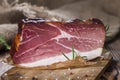 Big slice of smoked Ham Royalty Free Stock Photo