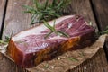 Big slice of smoked Ham Royalty Free Stock Photo