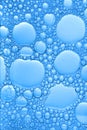 Big and small blue bubbles Royalty Free Stock Photo