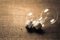 Big and Small Bulb Royalty Free Stock Photo