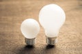 Big and Small Bulb Royalty Free Stock Photo