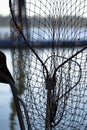 Big and small fishing nets for hooking fish Royalty Free Stock Photo