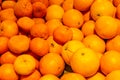 Big and small oranges as background Royalty Free Stock Photo