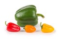 Big and Small Peppers Royalty Free Stock Photo