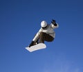 Big snowboard jump Royalty Free Stock Photo