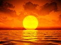 big sooting sunset wallpaper Royalty Free Stock Photo