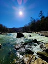 Big South Fork River nature Scenic art abstract Royalty Free Stock Photo