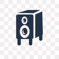 Big Speaker vector icon isolated on transparent background, Big Royalty Free Stock Photo