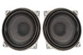 Big speakers (isolated) Royalty Free Stock Photo