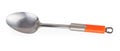 Big spoon with orange handle Royalty Free Stock Photo