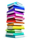 Big stack of color hardcover books
