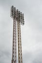 A big stadium light,lamp post ,electricity industry or Sports lighting against cloudy sky in background Royalty Free Stock Photo