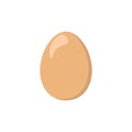 a big standing brown egg vector logo design illustration
