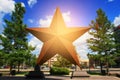 Big star landmark with Explosion zoom at Austin Royalty Free Stock Photo