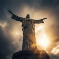 a big Statue of Christ in brazil generative AI