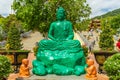 big statue of guanyin bodhisattva on mount in Ho Quoc pagoda (Vietnamese name is Truc Lam Thien Vien) with , Phu Quoc island,