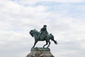 Big statue of a man on horse Royalty Free Stock Photo