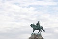 Big statue of a man on horse Royalty Free Stock Photo