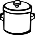 big stockpot vector illustration Royalty Free Stock Photo