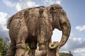 Big stone elephant statue at the Konark Sun Temple, Odisha, India