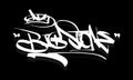 BIG STONE graffiti tag style design Royalty Free Stock Photo