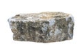 Large Stone Isolate. White Background Royalty Free Stock Photo