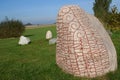 Big stone with runes Royalty Free Stock Photo