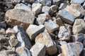 Big stones in the quarry Royalty Free Stock Photo