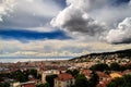 Storm over the city of Trieste Royalty Free Stock Photo