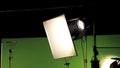 Big studio lighting kit 5000 watt with soft box Royalty Free Stock Photo