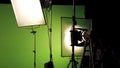 Big studio lighting kit 5000 watt with soft box Royalty Free Stock Photo