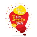 Big summer sale banner design Royalty Free Stock Photo