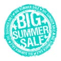 Big summer sale rubber stamp imprint Royalty Free Stock Photo