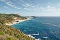 Big Sur, California Coast. A popular touristic destination, famous for its dramatic scenery. Royalty Free Stock Photo